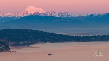 Anacortes and Guemes Island Mount Baker Alpenglow default