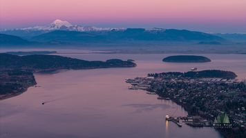 Anacortes and Guemes Island Mount Baker Summit Alpenglow default