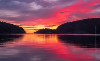 Deception Pass Photography Peaceful Bridge Sunset