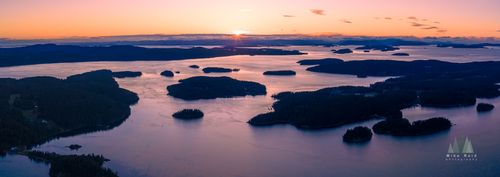 San Juan Islands Aerial Orcas Panorama Sound Washington default