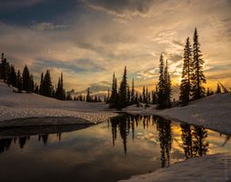 Mount Rainier Photography Lake Tipsoo Dusk Clouds.jpg The Naches Loop, east of Mount Rainier has several reflective lakes and tarns, as well as an abundance of summer wildflowers. Once the snow is gone, I cant seem...