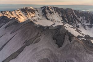 Aerial Mount St Helens Crater Details