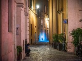 Rome Night Streets Alley