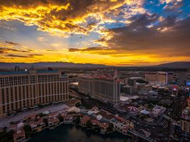 Vegas Photography North Strip Sunset
