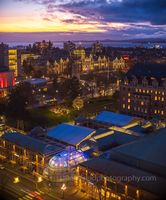 Victoria BC Victoria Parliament and Empress Sunset.jpg