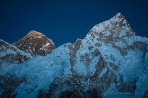 Everest and Lhotse After Dusk.jpg To order a print please email me at Mike Reid Photography