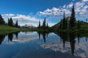 Clouds Reflected in Upper Lake Tipsoo Clouds Reflected in Upper Lake Tipsoo