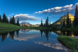 Rainier Tipsoo Lake Reflection Rainier Tipsoo Lake Reflection