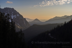 Rainier National Park Dusk Layers