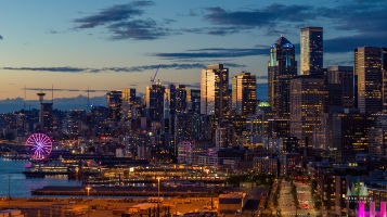 Aerial Seattle Sunset Skyline and Ferry.jpg