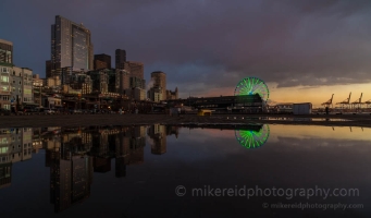 Dark Cityscape Reflected