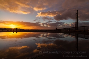 Seattle Puget Sound Pier Reflection