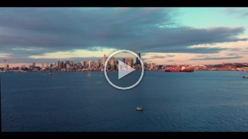 Aerial View of Elliott Bay with Tugs and Ferries and Downtown Seattle Drone Video Beautiful Aerial Video views over Seattle and Elliott Bay at sunrise or sunset. #seattle #dronephotography #dronevideo #aerial #aerialphotography #aerialvideo...