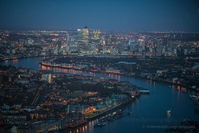 London Financial District View from the Shard