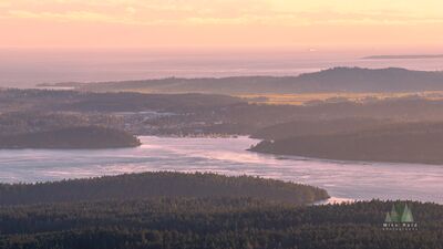 San Juan Islands Aerial Friday Harbor Puget Sound Washington default