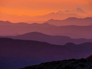 Mount Rainier Sunrise Side Photography