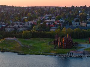 Seattle Lake Union Aerial Photography