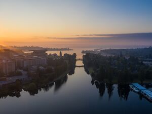 University of Washington and Montlake Aerial Photography