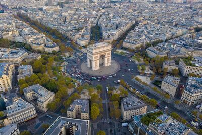 Over Paris Arc De Triomphe Evening Light DJI Mavic Pro 2 Drone.jpg