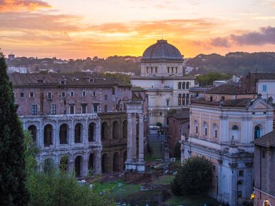 Rome Foro Romano Sunset