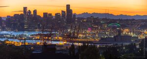 Seattle Photography and Pacific Northwest Cityscapes A collection of Seattle photography featuring the city skyline, Space Needle, Pike Place Market, Lake Union, Elliott...