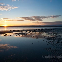 Tidepool Sunset Reflection